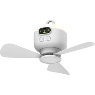 10.6 Inch Portable Camping Fan With Light, 8000mAh Rechargeable Tent Fan