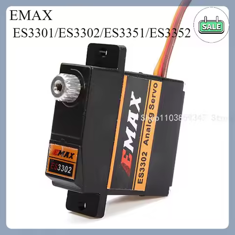 Store 4PCS Emax ES3301 ES3351 ES3302 ES3352 9mm 4.8V-6V Analog / Digital Servo Metal Gear For RC Gli