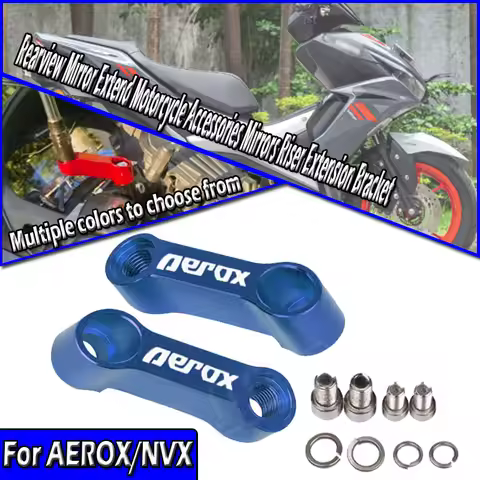 For NVX155 AEROX155 NVX 155 2017-2025 10mm 8mm Rearview Mirror Extend Motorcycle Accessories Mirrors