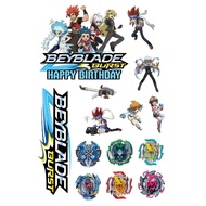 BEYBLADE BURST Topper | BEYBLADE Custom Name Cake Topper | BEYBLADE BURST Theme Birthday Cake Decora