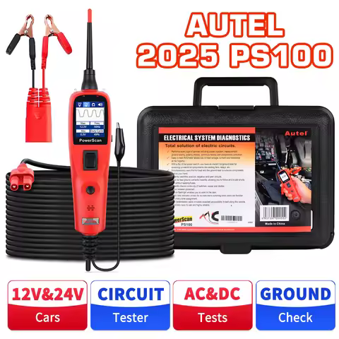 Autel PowerScan PS100 Power Circuit Probe Tester 12V 24V Digital Voltage Automotive Circuit Tester C