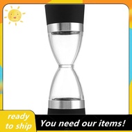 [Pretty] 2 in 1 Manual Pepper Grinder Peppercorn Salt Mill with Adjustable Coarseness Sea Hourglass 