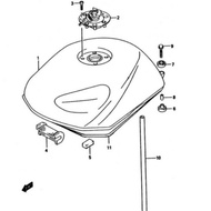 Getah lapik kat tank fxr150... Gambar no 11,