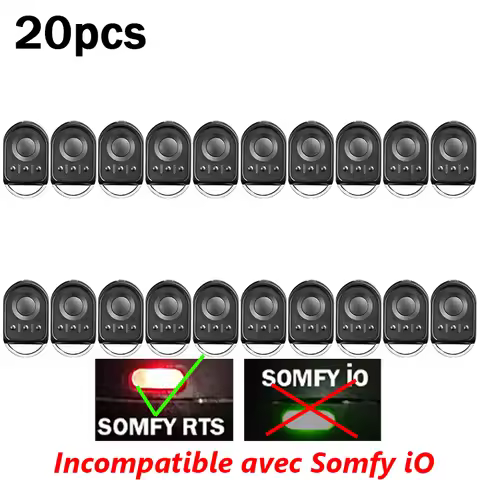 New SOMFY Keygo 4 RTS Garage / Gate Remote Control 433.42MHz Compatible With SOMFY Keytis Keygo 2RTS