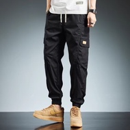 2024 new mens summer thin foot casual casual casual casual casual casual overalls slim handsome simp