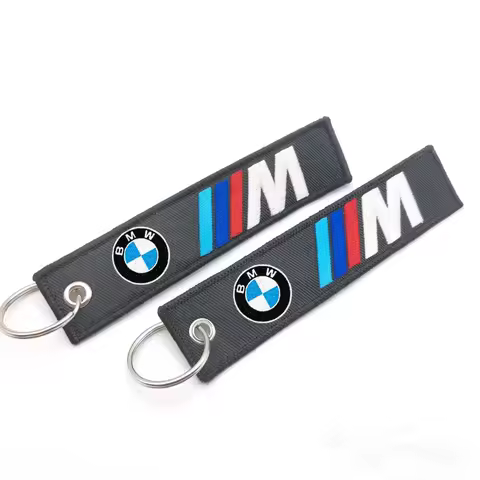 Car Keychain Embroidery Keyring Pendant 4S Store Gift For BMW M Power M3 M4 M5 E46 E39 E90 E60 E36 E