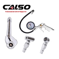 CALSO Inflator หัวเติมลมพร้อมเกจ์วัดลม หัวเติมลมทางเดียว หัวเติมลม 2 ทาง หัวเติมลมยาว หัวเติมลมรถยนต์ ทนทาน แข็งแรง LP HOME&amp;CAR