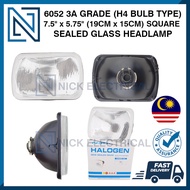 Square 5'' x 7'' H4 6052 Head Lamp Lampu Besar Hicom 2.8 4.3 Toyota LN166 LH112 LH113 Ford T3000