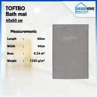TOFTBO Bath Mat 40x60 cm Soft Absorbent Anti Slip Bathroom Rug Quick Dry Pink Grey Beige Blue Unique
