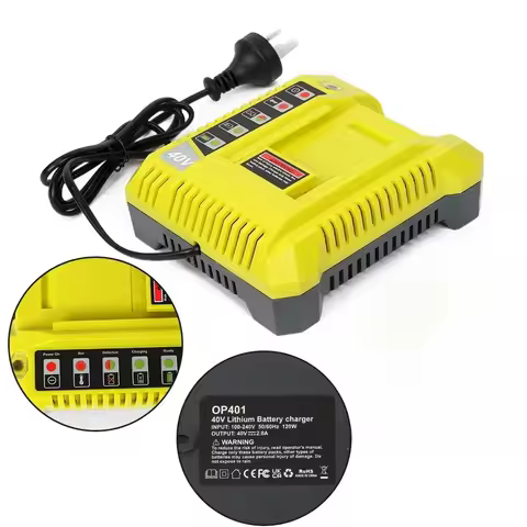 Battery Charger original For Ryobi 36V/40V Li-ion BPL3626 BPL3640 OP4040 BCL3620 with 2 USB Ports