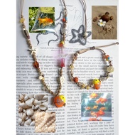 {ByNyan} Golden Fish Combo orange clown Fish necklace/bracelet