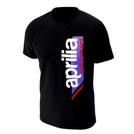 MotoGP Apulia Aprilia Motorcycle T-Shirt Men's Casual Short Sleeve Crew Neck Cotton Tee Unisex Fashi