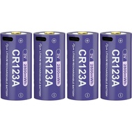 CR123A 3v Lithium Battery CR123 Battery USB Type-c 2800mwh 3Volt Rechargeable Batteries Compatible f
