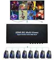 4K 8x1 HDMI Multiviewer 4 6 8 Port Multi Screen Segmentation Video Multiplexer Seamless Switch for P
