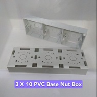 3 X 10 PVC Base Nut Box