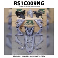 RAPIDO COVER SET CUSTOM RS150 V1/V2 NARDO GREY WINNER（STICKER TANAM SIAP）