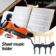 [ IN STOCK ] Piano Music Book Clip, Metal Polished Cat Shaped Music Clip, Music Bookmark Cute Alloy High Hardness Music Bookshelf Clip Sheet Music Stand