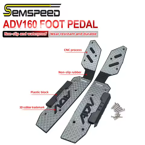 SEMSPEED For Honda ADV 160 2021 2022 2023 ADV160 CNC Mattings Motorcycle Footrest Footboard Step Flo