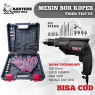 COD. BOR BOLAK BALIK PAKAI KOPER TIGER 103 BOR 10MM BISA BOR BESI, KAYU, DINDING, PASANG BAJA RINGAN, BOR OBENG, BOR TUNER. MESIN BOR SEPERTI JLD / MAKITA. BOR LISTRIK MURAH . BOR KOPER