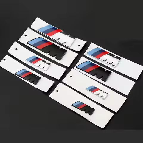 New M Side Fender Rear Trunk Emblem Badge Sticker For BMW M3 M5 M6 X3 E34 E36 E46 E90 F30 G20 G30