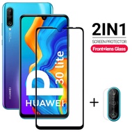 🎁 Ready Stock【 Tempered Glass 】 2 in 1 Transparent Screen Protector Huawei Honor8X 9X Mate20 30 Nova