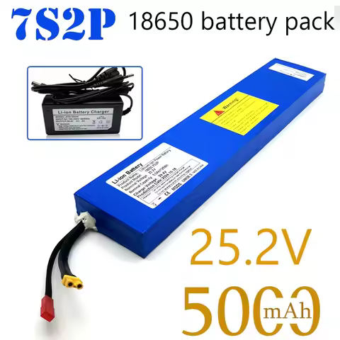 100% brand new 25.2V 5000mAh 18650 battery pack 7S2P Li-ion batteryOriginal scooter battery