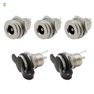 LUOLVTH DC Jack Adapter, Metal High-quality DC Power Female Socket Jack, 5.5 x 2.1mm DC-099 Durable 