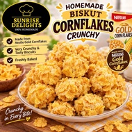 HOMEMADE BISKUT CORNFLAKES CRUNCHY / CORNFLAKES CRUNCHY BISCUITS / COOKIES / KUIH RAYA / SUNRISE DEL