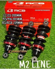 M2 LINE [ BLACK / RED ]  RCB RACING BOY MONOSHOCK  200MM 205MM 229MM LC135 V1-V8 / Y15 / Y16 / RSX15