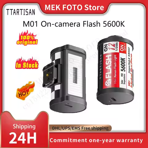 TTartisan M01 On-Camera Flash Lamp or Flash Trigger Universal Retro Mini portable Flash for Sony/Fuj