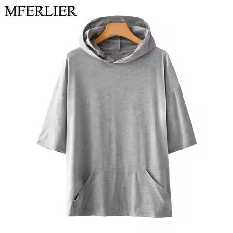 Spring Summer Men Hoodies 5XL 6XL 7XL 8XL 9XL Bust 140cm Plus Size Loose 3 colors Large Size Sweatsh