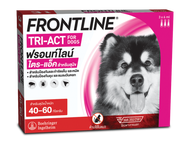 ใหม่ FRONTLINE TRI-ACT Size XL สำหรับสุนัข 40-60 kg หยดตรงจุด หยุด ยุง เห็บ หมัด ฟรอนท์ไลน์ ไตร-แอ็ค