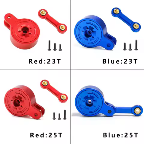 Aluminum Servo Saver Set 25T /23T Servo Arm for Arrma 1/10 BIG ROCK/GRANITE/OUTCAST/SENTON 1/8 TYPHO