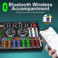 Soundcard F999max With BM800 Microphone For soundcard Braodcasting Singing Recording