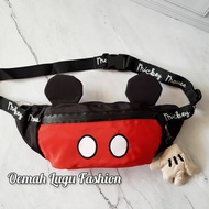 New Zara Mickey Mouse / Waistbag Disney Karakter Mickey / Tas Pinggang / Tas Dada