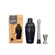 英國Gentlemen英倫紳士風格酒吧調酒噴砂雪克杯/調酒量杯3件組