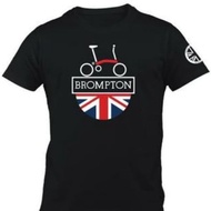 T-shirt T-SHIRTS SABLON PRINT TABLE BROMPTON Folding Bike 09 Flag - BROMPTON ENGLAND Bike TSHIRT F2ASTORE