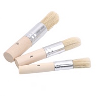 Stencil Brush Chalk Natural Paint Round Brush Acrylic Watercolor Oil Painting Detail Brushes