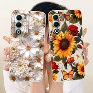 For OPPO A5 CPH2727 Lens Protective Casing Oppo A5 5G CPH2735 2025 Beautiful Daisy Sunflower Soft Si
