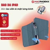 [V3 - Super shockproof version] Ipad Leather Case Arcylic Tempered Glass Back iPad A16 Gen 10/11 Air
