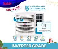 Matrix Aircon Shop PH - Mx-KC35 Matrix 1.5HP Window Type Air Conditioner (Inverter Grade) featuring 