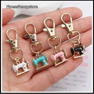 [FF] 4pcs Mini Sewing Machine Keychains – A Stitch Of Memory & Meaning, Vintage Miniature Enamel Met