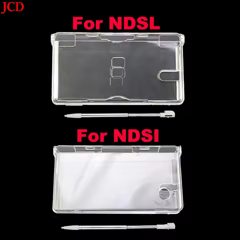 JCD Transparent Crystal Case Clear Hard Cover Shell For Nintend DSL NDS Lite NDSL for DSi NDSi Conso