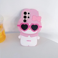 SANRIO | Trendy Sanrio Cute Pink My Melody Case For Samsung Galaxy S26 Ultra S25 S24 S23 S22 Plus FE