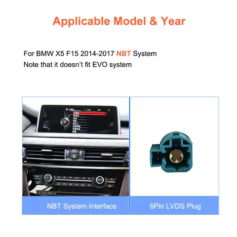 BONROAD 10.25“ Wireless Carplay Radio for BMW X5 F15 X6 F16 2014-2017 NBT System with Android Auto Y