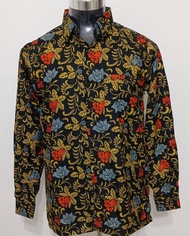 ( READY STOCK) BA0086LKK ( S-XXL) Batik Custom Made Men Shirt Batik Baju Kemeja Lelaki Tangan Panjang Batik Men Shirt Long Sleeve Made In Malaysia