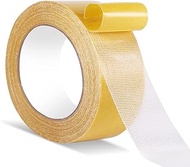 LIWUTE Double-Sided Fabric Tape Heavy Duty，Durable Duct Cloth Tape,Easy to Remove Without Residue,Su