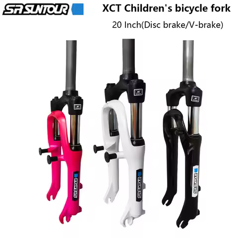 SUNTOUR XCT Children's Bicycle Front Fork 20 Inch Disc Brake V-brake Suspension Front Fork Stroller 