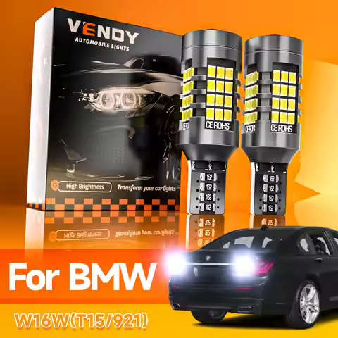 2x LED Reverse Light Blub Backup Lamp W16W T15 921 Canbus For BMW E65 E66 E67 F01 F02 F03 F04 X3 E83