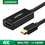 UGREEN 4K Mini DisplayPort to HDMI Adapter Mini DP Male to HDMI Female Thunderbolt 2.0 to HDMI Adapter for Monitor, Projector